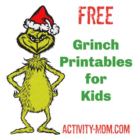 Free Grinch Printable Activities